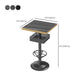 Industrial Style Bar Height Table Black Colour Bar Dining Table for Indoor Clearhalo 'Bar Furniture' 'Bar Tables' 'bar_tables' 'furn' 'furn_bar_tables' 'Furniture' 'Kitchen & Dining Furniture' 1200x1200_c1566108-638f-4f9c-a2b2-39a1a24b2eef