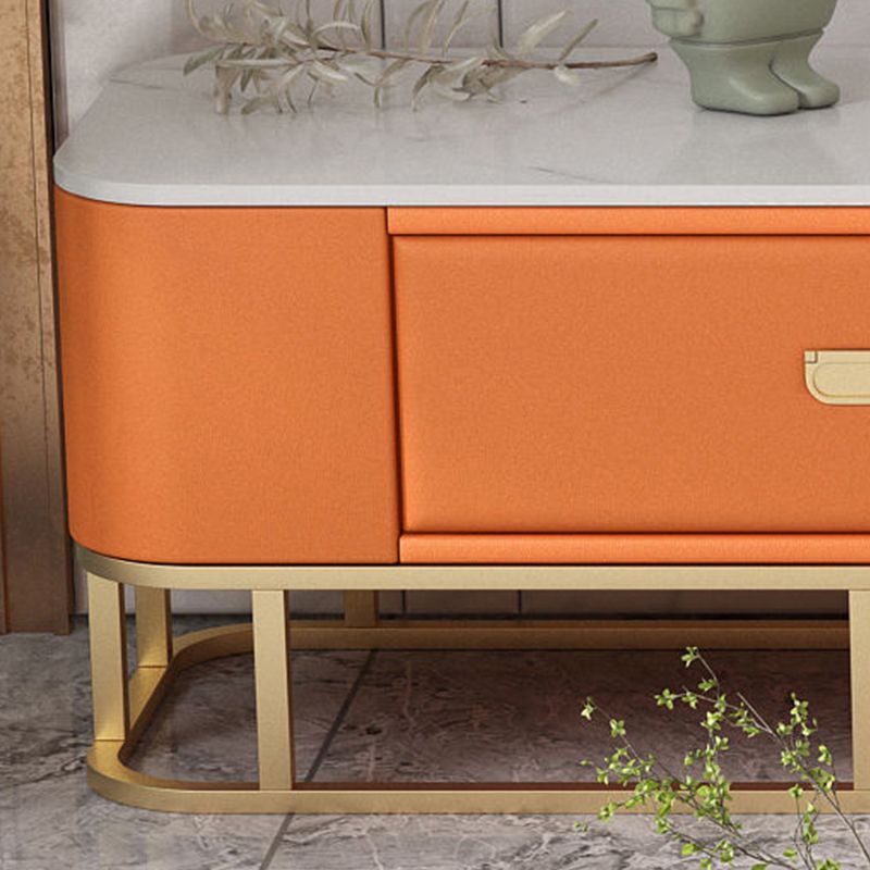 Glam TV Stand Console Stone Media Console TV Stand with Drawers Clearhalo 'furn' 'furn_tv_stands_entertainment_centers' 'Furniture' 'Living Room Furniture' 'TV Stands & Entertainment Centers' 'TV Stands & Media Storage Furniture' 'tv_stands_entertainment_centers' 1200x1200_c1579e7b-c580-4e8d-a99d-cfe5f3851442