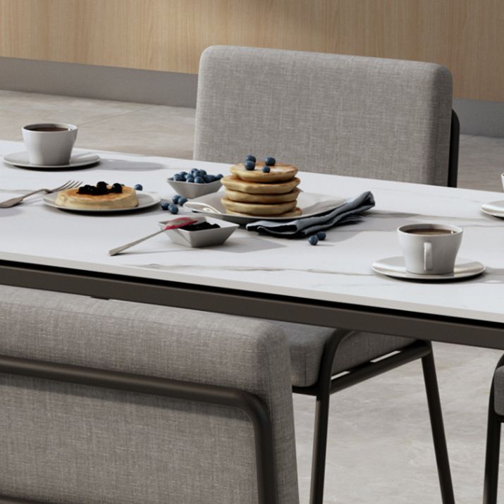 Industrial Rectangle Dining Table Sintered Stone Dining Table with Trestle Base for Dining Room Clearhalo ' dining_table' 'Dining Tables & Seating' 'Dining Tables' 'furn' 'furn_dining_table' 'Furniture' 'furniture_dining_table' 'Kitchen & Dining Furniture' 'kitchen&dining_furn' 'kitchen' 'kitchen_dining_table' 1200x1200_c158cec0-c403-41f9-8d26-2772885bd8ed