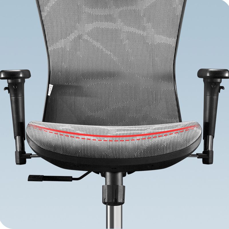 25"W silla de escritorio tapizada AirGrid respirable del sillón contemporáneo