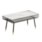 Metal and Slate Table Modern Minimalist Storage Rectangular Dining Table Clearhalo 'Dining Tables & Seating' 'Dining Tables' 'dining_table' 'furn' 'furn_dining_table' 'Furniture' 'Kitchen & Dining Furniture' 1200x1200_c159d0fe-6ad1-46fa-bd71-d1dc48cbc5c0