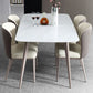 Modern Rectangle Dining Table 4 Legs Dining Table for Kitchen