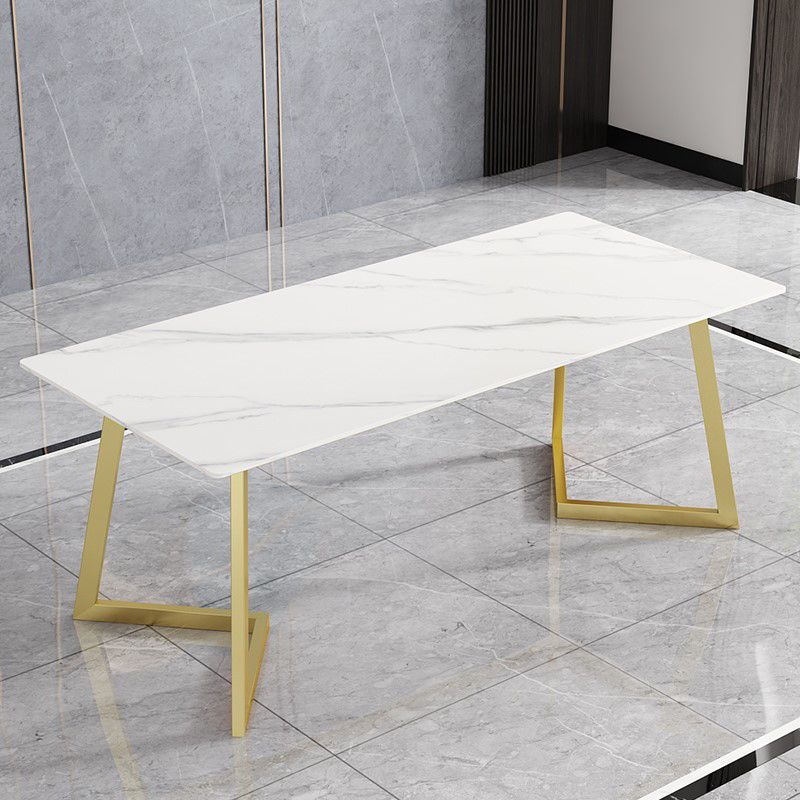 Rectangle Stone Dining Room Table Traditional Luxury Dinner Room Kitchen Table Clearhalo 'Dining Tables & Seating' 'Dining Tables' 'dining_table' 'furn' 'furn_dining_table' 'Furniture' 'furniture_dining_table' 'Kitchen & Dining Furniture' 'kitchen' 'kitchen_dining_table' 1200x1200_c15cbb3f-10ee-4818-ad88-94e9cee2f6bc