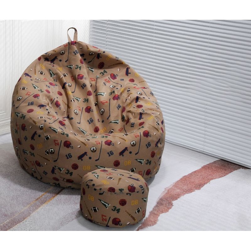 Chaise rond sans bras sans arme avec Ottomans pour le salon