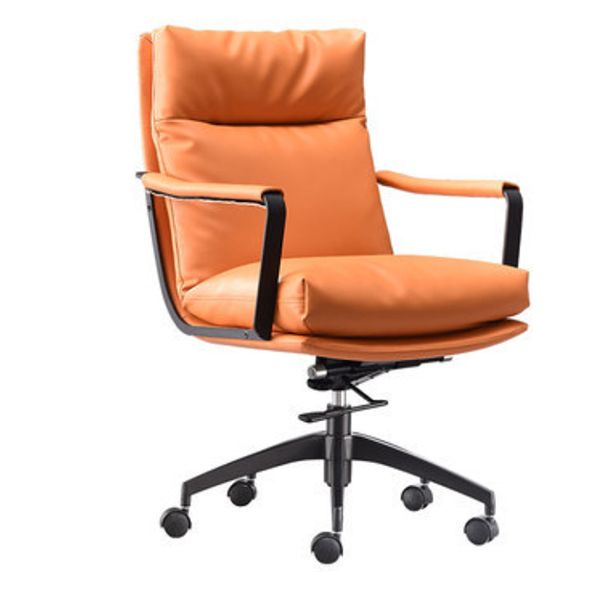 Modern Desk Chair Leather Computer Chair High-Back/Mid-Back Chair Clearhalo 'furn' 'furn_office_chair' 'Furniture' 'Office Chairs' 'Office Furniture' 'office_chair' 1200x1200_c15ead91-86ae-4401-875f-e3975ab1a4a2
