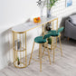 White and Black Glam Style Table in Faux Marble and Metal Coffe Shop Bar Table Clearhalo 'Bar Furniture' 'Bar Tables' 'bar_tables' 'furn' 'furn_bar_tables' 'Furniture' 'furniture_bar_tables' 'Kitchen & Dining Furniture' 1200x1200_c15f0300-89c0-41de-81eb-ef3f0cba0739