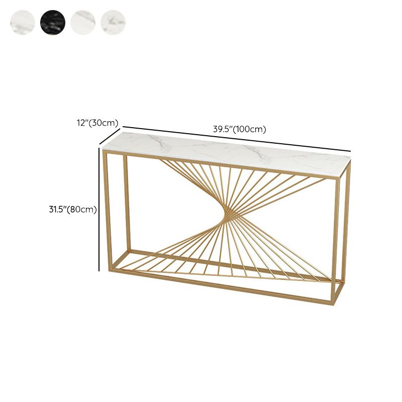 Stone Glam Accent Tabla 1 Establecimiento 31.5 "Mesa de consola de altura para Hall