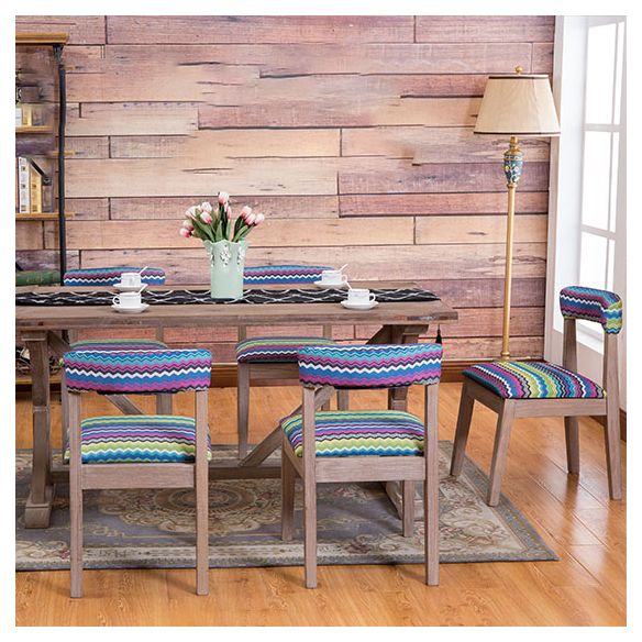 Farmhouse Coffee Shop Open Side Chair Matte Finish Fabric Dining Chair Clearhalo ' kitchen&dining_furn' 'Dining Chairs' 'Dining Tables & Seating' 'dining_chair' 'Furniture' 'furniture_dining_chair' 'Kitchen & Dining Furniture' 'kitchen' 1200x1200_c16158de-8168-4caa-aa14-18829833feb5