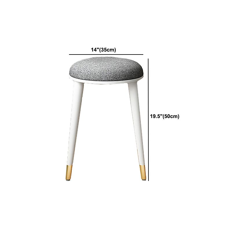 Contemporary Wooden Vanity Set with Stool for Living Room - 31.5" High