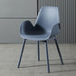 Plastic Contemporary Arm Chair Solid Back Kitchen Room Chair