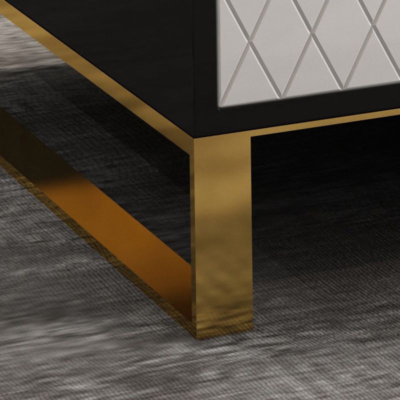 Glam Glass TV Stand Console Enclosed Storage TV Media Stand for Living Room Clearhalo 'furn' 'furn_tv_stands_entertainment_centers' 'Furniture' 'Living Room Furniture' 'TV Stands & Entertainment Centers' 'TV Stands & Media Storage Furniture' 'tv_stands_entertainment_centers' 1200x1200_c162fcf0-ab44-4a2c-acee-f5f48bfcd767