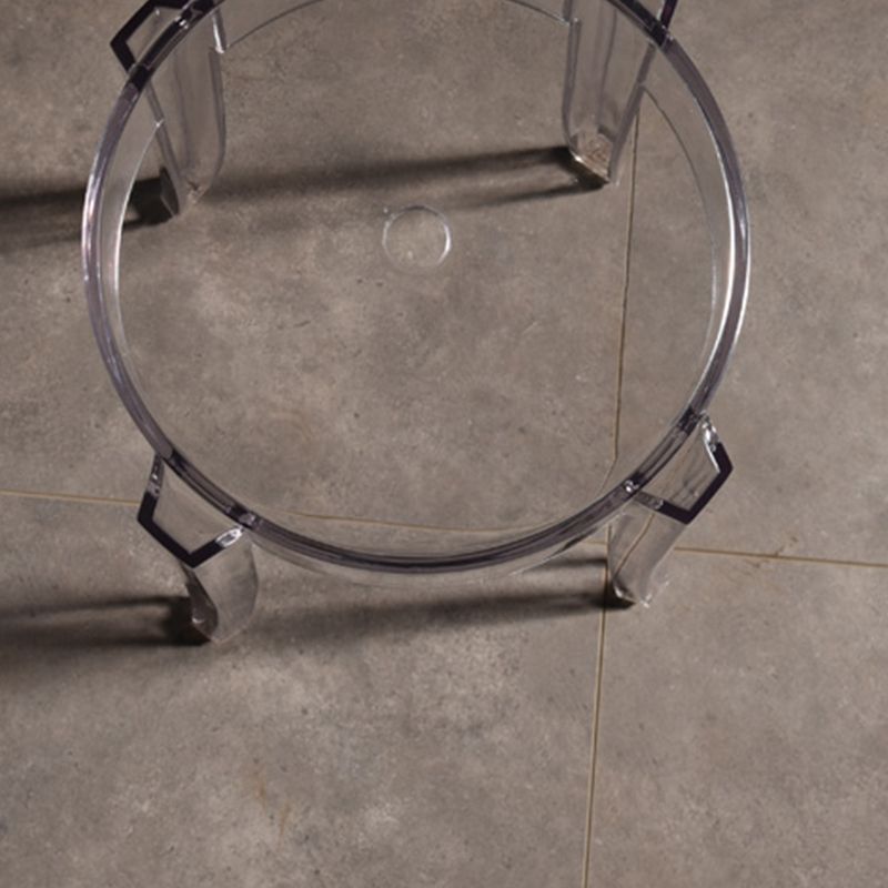 Modern Style Bar-stool Acrylic Round Counter Bar Stool for Kitchen Bar Clearhalo 'Bar Furniture' 'Bar Stools' 'bar_stools' 'furn' 'furn_bar_stools' 'Furniture' 'Kitchen & Dining Furniture' 1200x1200_c168782e-512c-4d6c-9e63-deaad62767fb