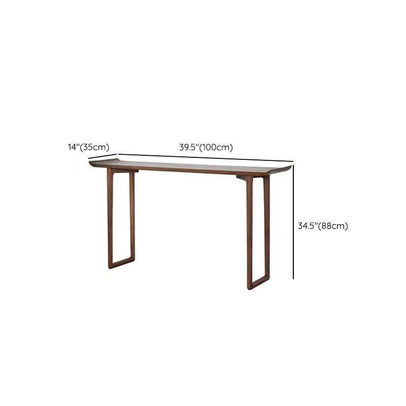 Rectangle Shape Contemporary Console Table Walnut/Ash Console Sofa Table