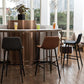 Modern Style Bar-stool Bucket Leather Seat Barstool with Footrest and Iron Legs Clearhalo 'Bar Furniture' 'Bar Stools' 'bar_stools' 'furn' 'furn_bar_stools' 'furniture_bar_stools' 'Kitchen & Dining Furniture' 'kitchen&dining_furn' 'kitchen' 'kitchen_furn' Furniture' 1200x1200_c16a640d-6a13-40fb-a62f-b0b8c9410c86