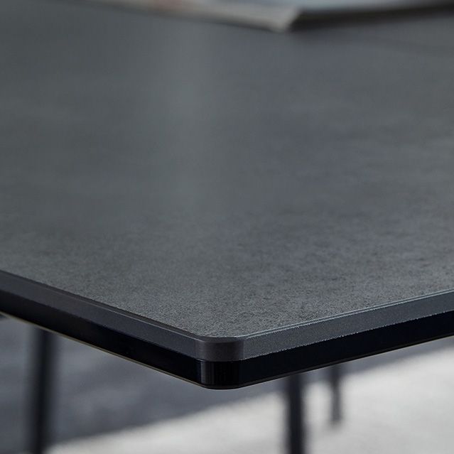Industrial Black Standard Dining Table Sintered Stone Rectangle Dining Table for Kitchen Clearhalo ' dining_table' 'Dining Tables & Seating' 'Dining Tables' 'furn' 'furn_dining_table' 'Furniture' 'furniture_dining_table' 'Kitchen & Dining Furniture' 'kitchen&dining_furn' 'kitchen' 'kitchen_dining_table' 1200x1200_c16ca61b-9d11-4d05-a470-7ea2085bb41a