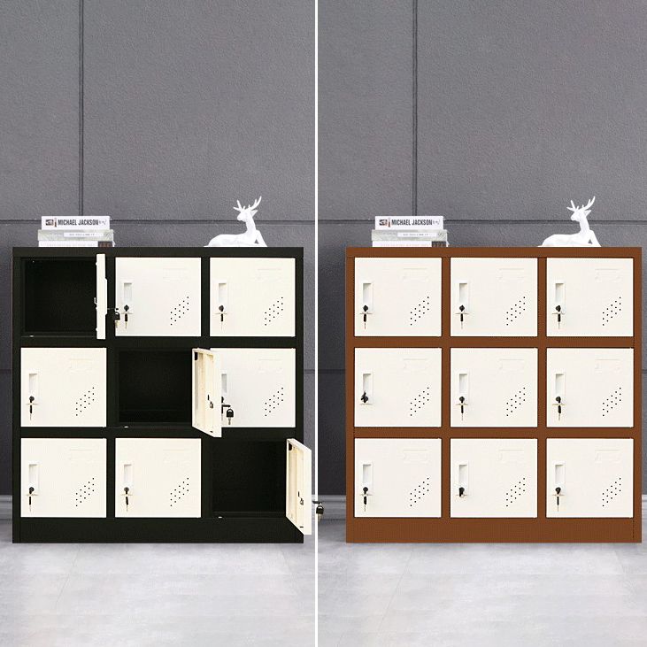 Armario de armario de metal de estilo contemporáneo para el hogar, 35.43 "D x 16.54" W x 39.37 "H