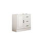 Commode en bois manufacturé avec coffre de rangement contemporain de 13,65 pouces de largeur