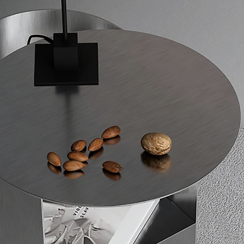 Mid-Century Modern Iron Coffee Table Pedestal Cocktail Table for Living Room Clearhalo 'Coffee & Accent Tables' 'Coffee Tables' 'coffee_tables' 'furn' 'furn_coffee_tables' 'Furniture' 'Living Room Furniture' 1200x1200_c172b130-4e93-4ca6-81e4-576548753bce