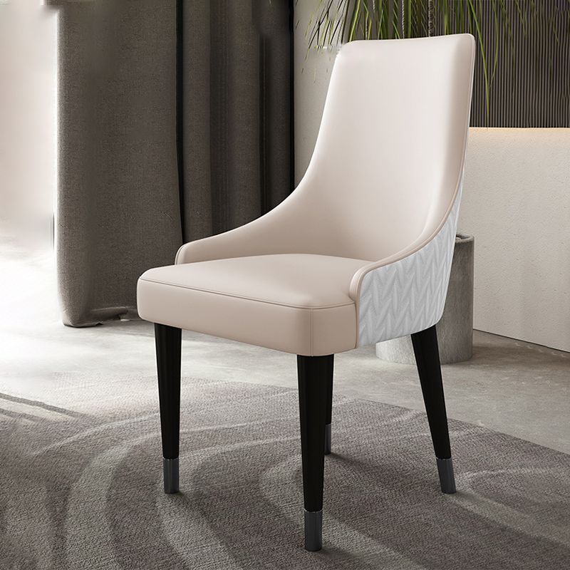 Eigentijdse stoelen stoelen arm eetstoelen met houten benen voor keuken