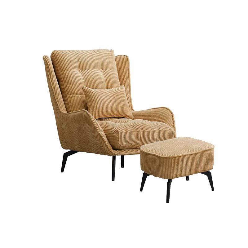 Corduroy Chair 30.70" L x 37.00" W x 46.45" H Tufted Cushions Chair Clearhalo 'Accent Chairs' 'accent_chairs' 'Chairs & Seating' 'furn' 'furn_accent_chairs' 'Furniture' 'Living Room Furniture' 1200x1200_c173dcc1-715b-4c92-8766-781f5d970746