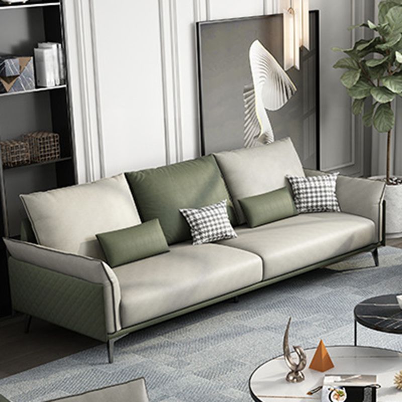 Nordic Upholstered Pillow Top Arm Sofa Water-Resistant Couch for Three People Clearhalo 'furn' 'furn_sofas' 'Furniture' 'furniture_sofas' 'Living Room Furniture' 'Sofa' 'sofas' 1200x1200_c17412c3-b4b0-4ca0-8031-1cce3ac330d5