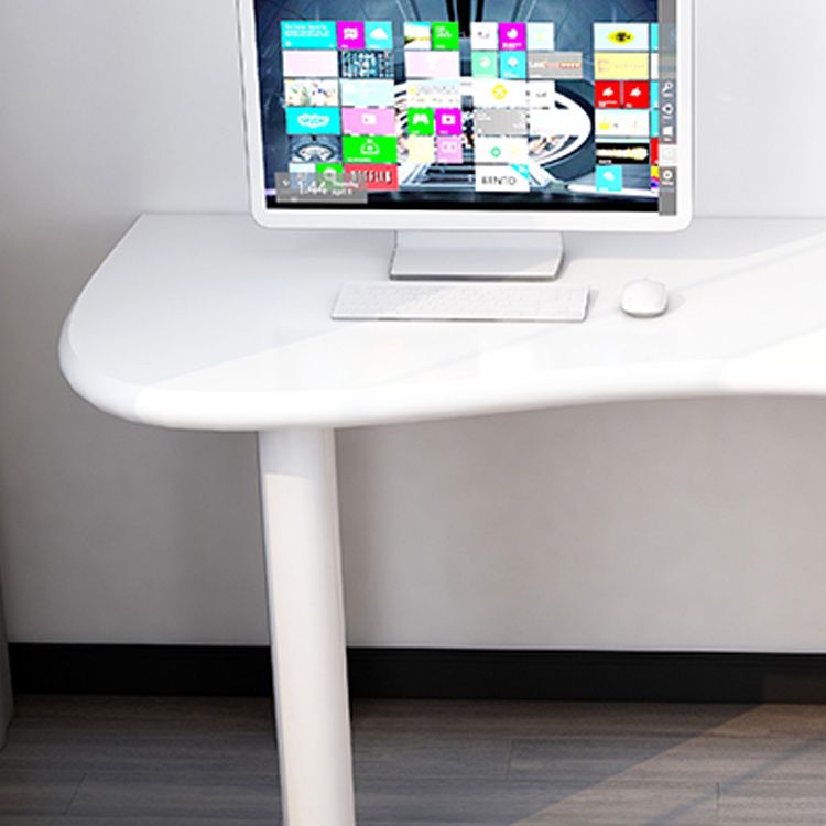 Modern Solid Wood Writing Desk 29.53 "Tall Parsons Base Office Desk