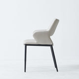 Dining Room Faux Leather Chair Industrial Home Parsons Dining Chair