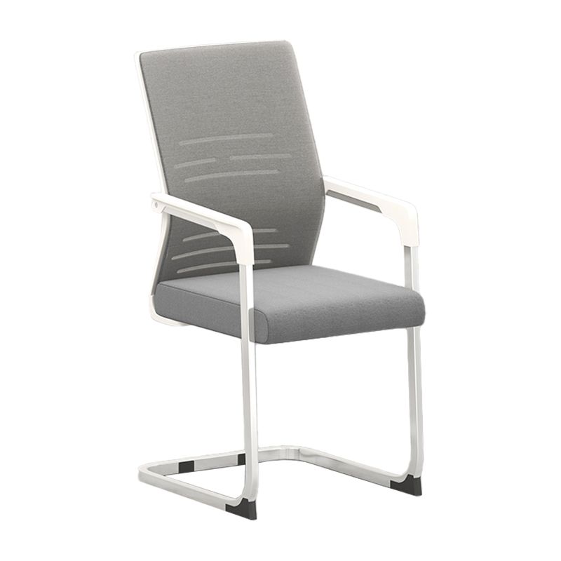 Sedia da ufficio a armi fisse moderna senza ruote sedia da gioco ergonomico