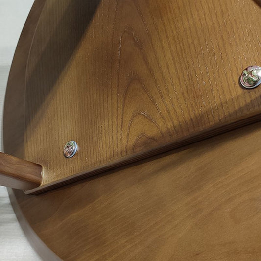 Tavolino in legno rotondo scandinavo tavolo da 19,6 pollici tavolino