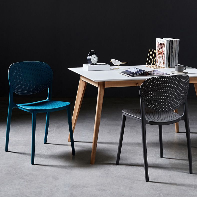 Modern Plastic Open Back Side Chair 32"H Acrylic Dining Chair for Restaurant Bedroom Clearhalo ' kitchen&dining_furn' 'Dining Chairs' 'Dining Tables & Seating' 'dining_chair' 'furn' 'furn_dining_chair' 'Furniture' 'furniture_dining_chair' 'Kitchen & Dining Furniture' 'kitchen' 1200x1200_c178d20d-cd91-4e24-affe-e7c0e08ae0d4