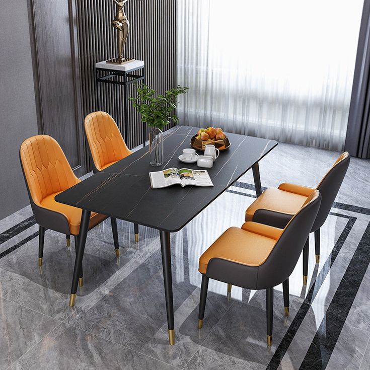 Modern Matte Finish Stone Dining Table Rectangle Dining Table Clearhalo ' dining_table' 'Dining Tables & Seating' 'Dining Tables' 'furn' 'furn_dining_table' 'Furniture' 'furniture_dining_table' 'Kitchen & Dining Furniture' 'kitchen&dining_furn' 'kitchen' 'kitchen_dining_table' 1200x1200_c178d443-cffd-4fed-b574-18a43bcc944a