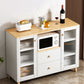 Modern Style Dining Server 2-drawer Sideboard Table with Open Storage Clearhalo 'buffet_sideboard' 'Buffets & Sideboards' 'furn' 'furn_buffet_sideboard' 'Furniture' 'Kitchen & Dining Furniture' 1200x1200_c179dc3c-6d9f-40a8-bae5-a8962ea57e02