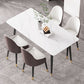 Industrial Home Sintered Stone Dining Table 4 Legs Base Rectangle Table Clearhalo ' dining_table' 'Dining Tables & Seating' 'Dining Tables' 'furn' 'furn_dining_table' 'Furniture' 'furniture_dining_table' 'Kitchen & Dining Furniture' 'kitchen&dining_furn' 'kitchen' 'kitchen_dining_table' 1200x1200_c17aa5bb-f4e3-4ed6-bb9d-dc1e57d26f4e