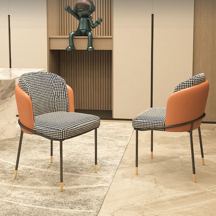 Parsons Side Chair Modern Style Linen Dining Chair for Dining Room Clearhalo 'Dining Chairs' 'Dining Tables & Seating' 'dining_chair' 'furn' 'furn_dining_chair' 'Furniture' 'furniture_dining_chair' 'Kitchen & Dining Furniture' 1200x1200_c17aef3c-942a-4a30-bcf0-ce840dfe7ec0