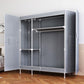 Contemporary Wardrobe Armoire Steel Wardrobe Closet with Legs for Home Clearhalo 'Armoires & Wardrobes' 'armoires_wardrobes' 'Bedroom Furniture' 'furn' 'furn_armoires_wardrobes' 'Furniture' 1200x1200_c17ba057-f02e-4d06-8cff-f3a5e6ea7849