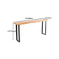 Natural Wooden Top Cocktail Bar Table Sled Modern Bistro Accent Dining Table Clearhalo 'Bar Furniture' 'Bar Tables' 'bar_tables' 'furn' 'furn_bar_tables' 'Furniture' 'Kitchen & Dining Furniture' 1200x1200_c17bddfc-72cb-4cf6-af71-8daaf63a2029