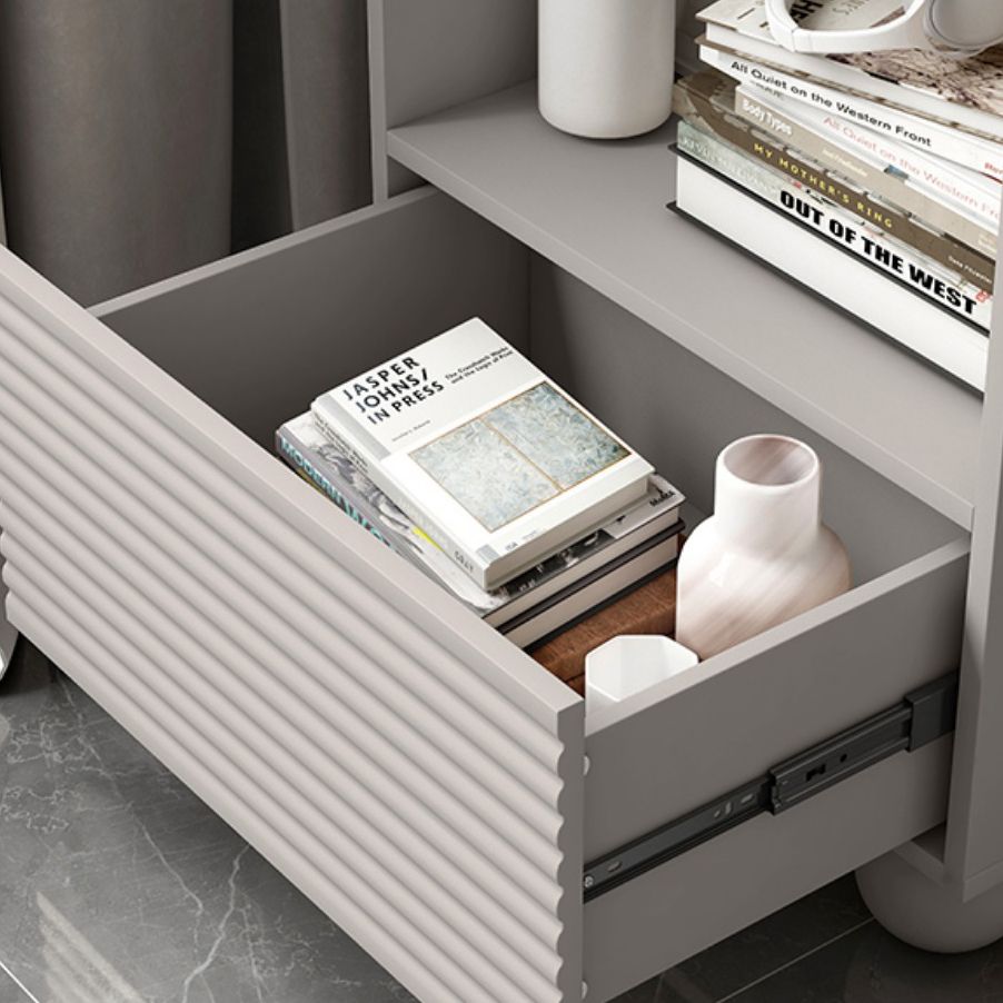 Standaard boekplank met lade verticale plank boekenkast voor kantoor