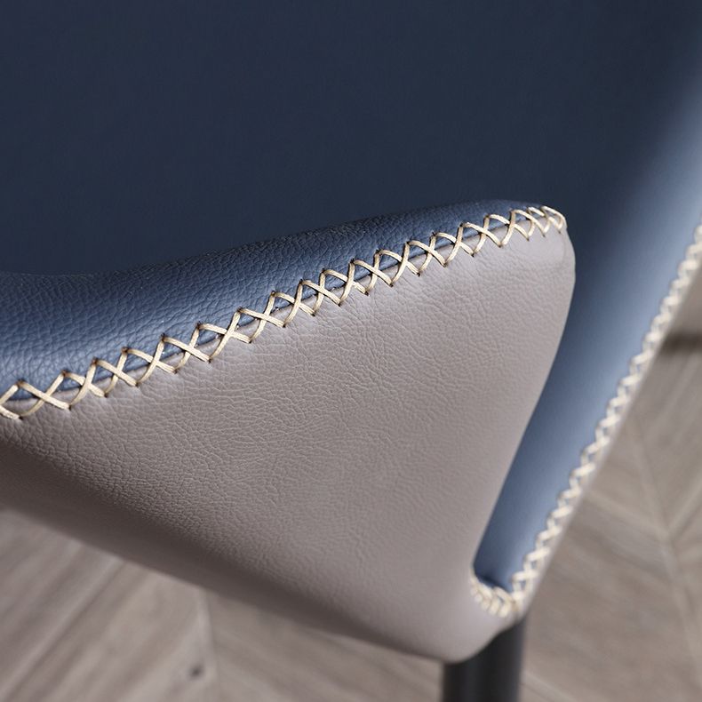 Armless Dining Chairs Contemporary Faux Leather Side Chairs for Dining Room Clearhalo 'Dining Chairs' 'Dining Tables & Seating' 'dining_chair' 'furn' 'furn_dining_chair' 'Furniture' 'furniture_dining_chair' 'Kitchen & Dining Furniture' 1200x1200_c180162f-53e1-4dca-b27e-e43d64af5400