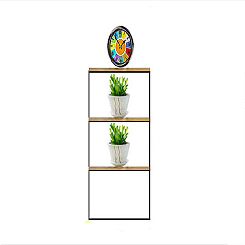 Contemporary Etagere Bookshelf Iron Frame White Manufactured Wood Shelf Bookcase Clearhalo 'Bookcases' 'furn' 'furn_bookcases' 'Furniture' 'furniture_bookcases' 'Office Furniture' 1200x1200_c1806538-be7e-4d93-a4c2-61c658442172