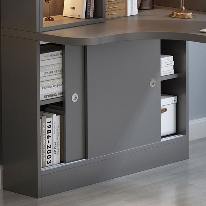 Escritorio de cajón de cajón de estilo moderno escritorio de oficina con almacenamiento y cajones