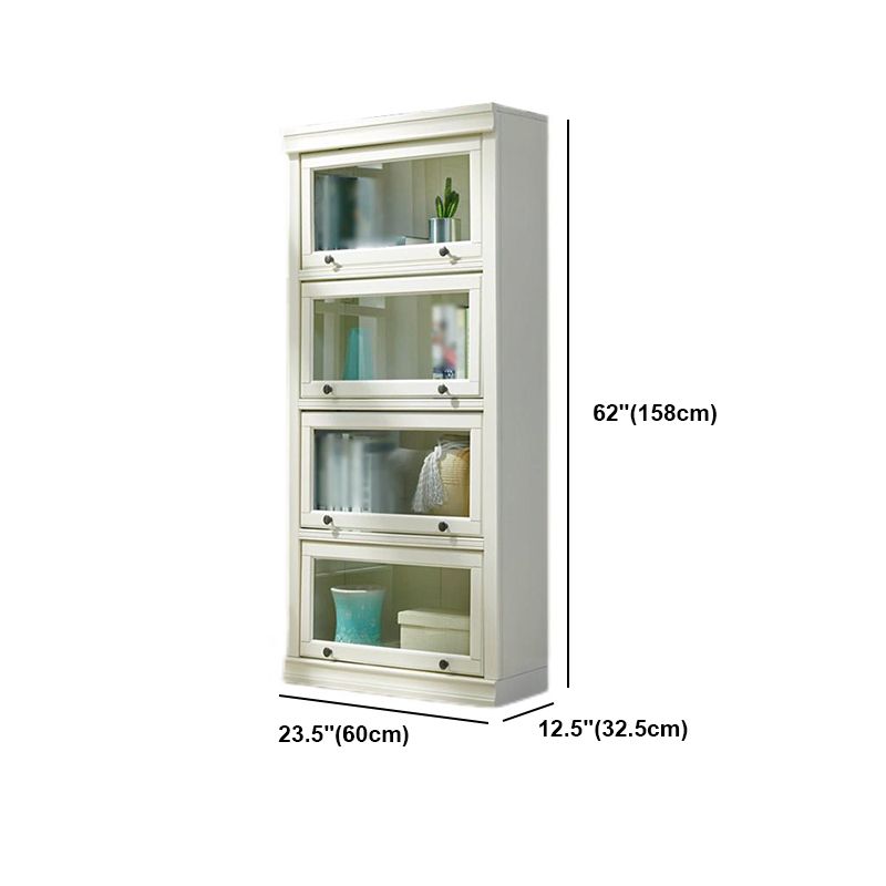 Wooden Barrister Bookcase Modern Style Closed Back Bookcase with Doors for Home Office Clearhalo 'Bookcases' 'furn' 'furn_bookcases' 'Furniture' 'furniture_bookcases' 'kitchen' 'kitchen_bookcases' 'Living Room Furniture' 'Office Furniture' 1200x1200_c1830c68-24c6-43fb-adf2-fca65b7de1fd