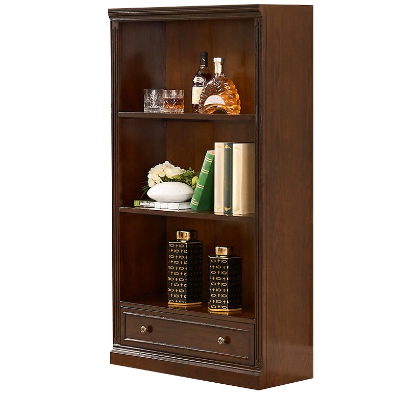 Wooden Closed Back Standard Bookcase Contemporary Style Bookshelf for Home Office Clearhalo 'Bookcases' 'furn' 'furn_bookcases' 'Furniture' 'furniture_bookcases' 'Office Furniture' 1200x1200_c183acbf-13f5-4350-ada8-b30e86835b2b