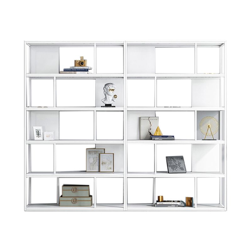 Modern Steel Bookcase Rectangular Shelves 71"H X 12" W Bookshelf for Office Clearhalo 'Bookcases' 'furn' 'furn_bookcases' 'Furniture' 'Office Furniture' 1200x1200_c184d9f1-50ee-4432-ad0d-11e201e48695