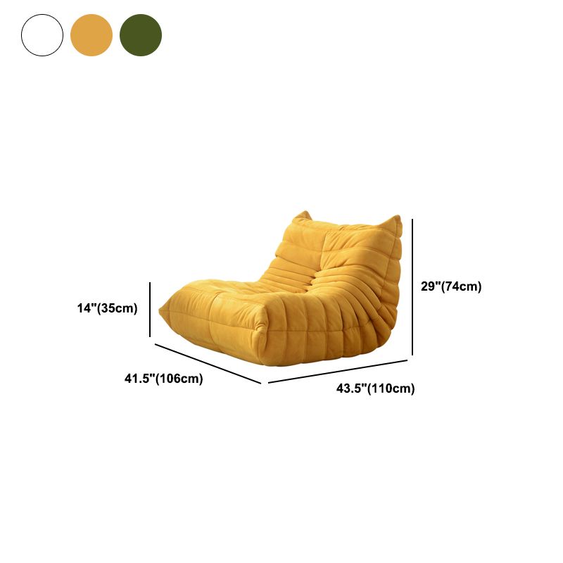 Skandinavischer 41,7 "Weitfarbs -Wildlederschwamm Armless Chair