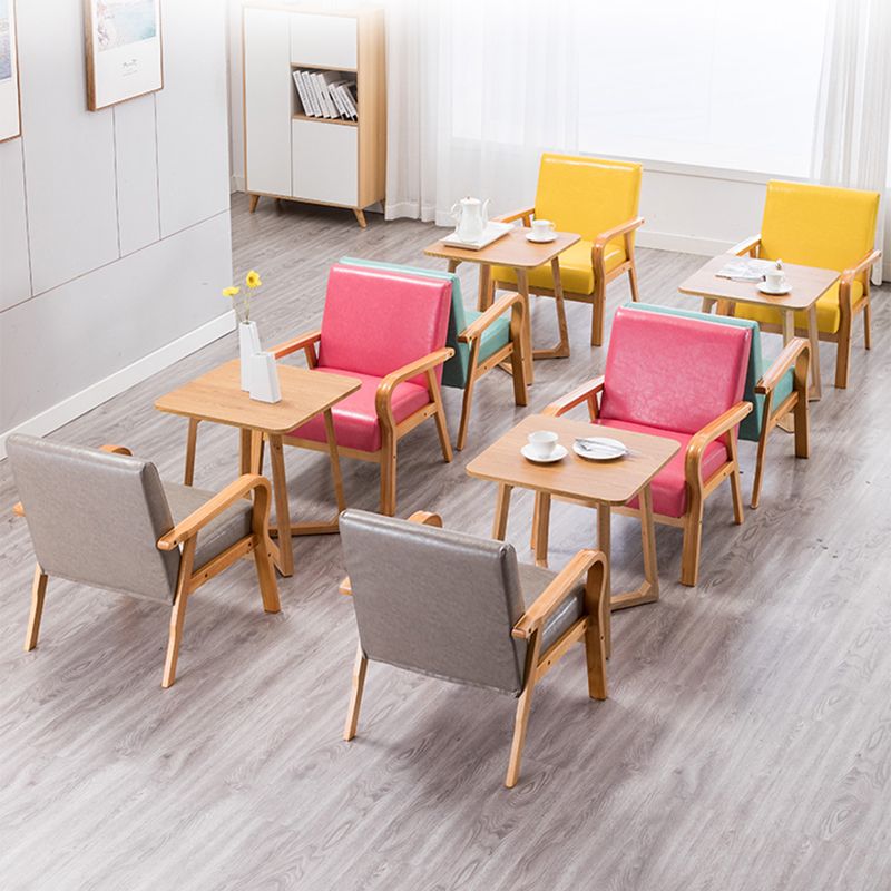 Arm Chair 25.19" L x 25.98" W x 29.52" H Solid Wood Frame Accent Armchair Clearhalo 'Accent Chairs' 'accent_chairs' 'Chairs & Seating' 'furn' 'furn_accent_chairs' 'Furniture' 'Living Room Furniture' 1200x1200_c18682fe-af56-4dc4-9ef4-460bda51263a