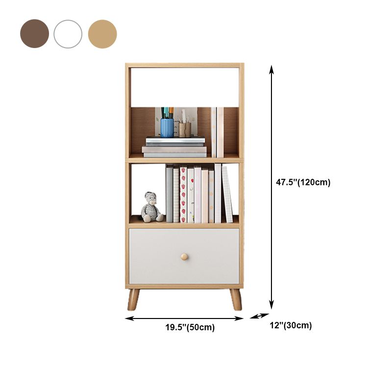 Bibliothèque en bois ouvert Modern Minimalist Home Living Room Bedroom Bibelle