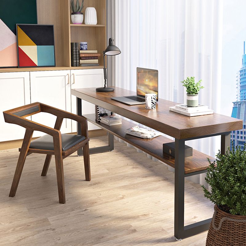 Solid Wood Office Desk Contemporary Style Writing Desk for Home and Office Clearhalo 'furn' 'furn_office_desk' 'Furniture' 'Office Desks' 'Office Furniture' 'office_desk' 1200x1200_c18983d6-be96-4a1d-9a96-c0a4f3644506