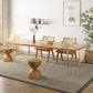 Rectangle Double Pedestal Dining Table Modern Wood Table for Living Room Clearhalo 'Dining Tables & Seating' 'Dining Tables' 'dining_table' 'furn' 'furn_dining_table' 'Furniture' 'Kitchen & Dining Furniture' 1200x1200_c189bb8f-b0c9-47ba-82c5-54414e550a72