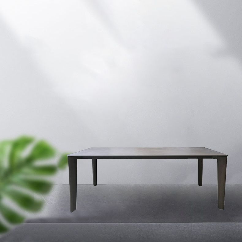 Modern Style Home Sintered Stone Dining Table Rectangular Shape Table with Ash Wood 4 Legs Base Clearhalo ' dining_table' 'Dining Tables & Seating' 'Dining Tables' 'furn' 'furn_dining_table' 'Furniture' 'furniture_dining_table' 'Kitchen & Dining Furniture' 'kitchen&dining_furn' 'kitchen' 'kitchen_dining_table' 1200x1200_c18a7cfd-6fa4-497b-81a9-caad0386823d