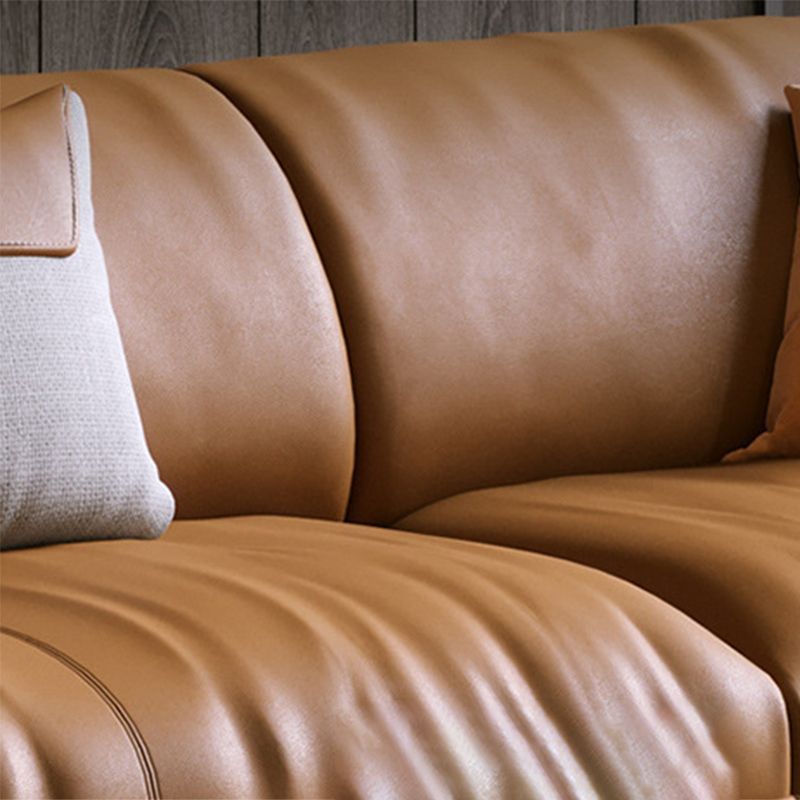 Coussins de salon en cuir authentique moderne